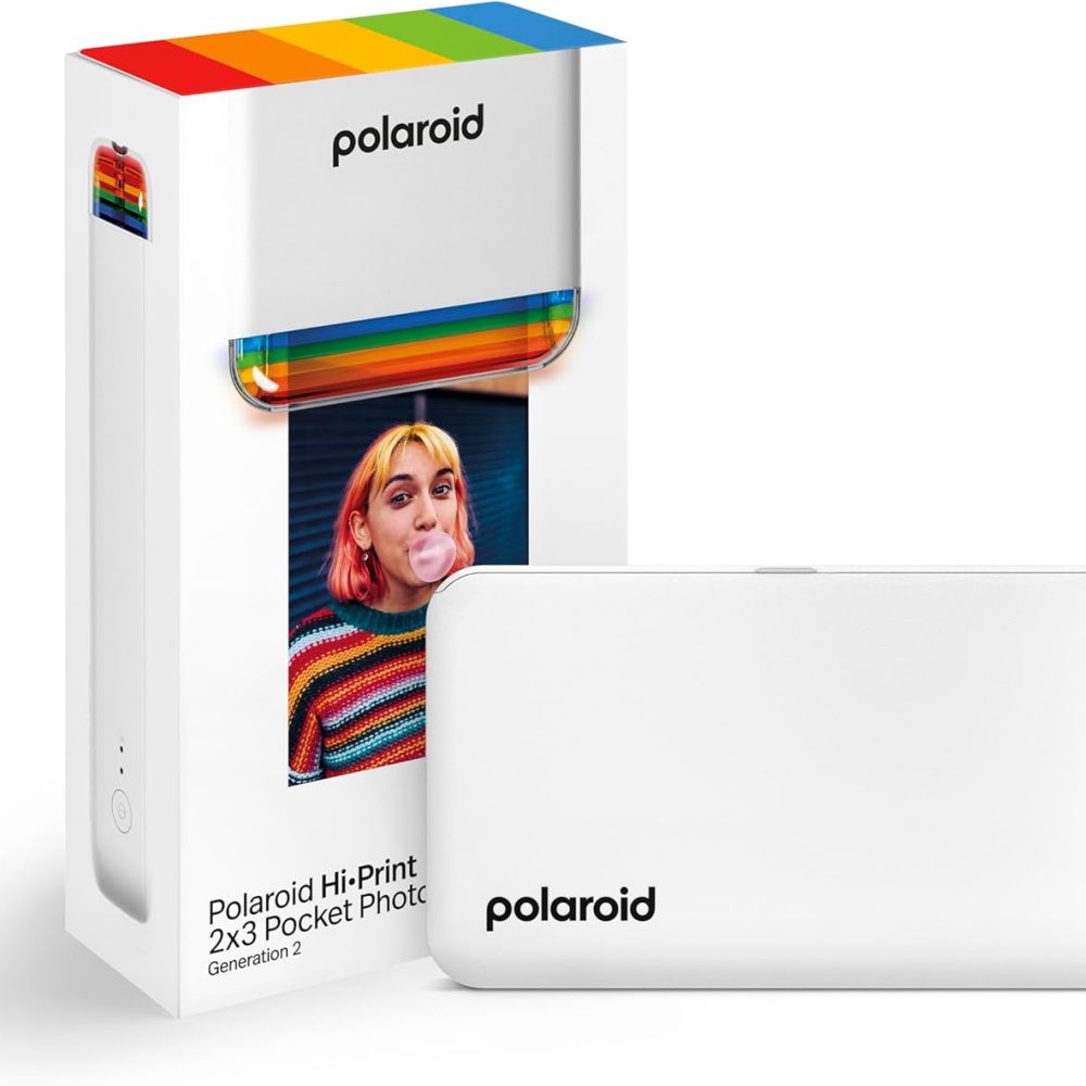 Hi-Print - 2nd Generation Bluetooth Connected 2x3 Pocket Photo Dye-Sub Printer - White Printer Only (9128)